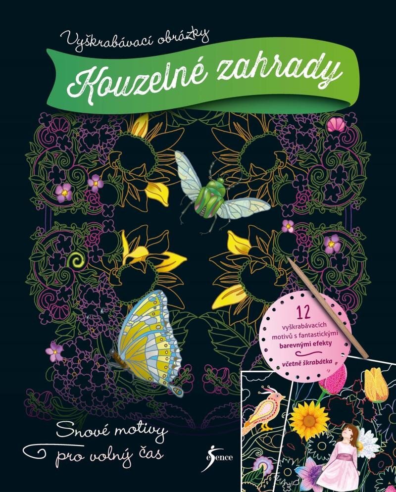 Vyškrabávací obrázky - Kouzelné zahrady